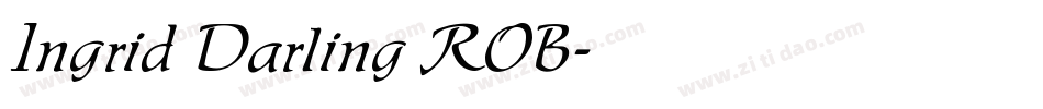 Ingrid Darling ROB字体转换